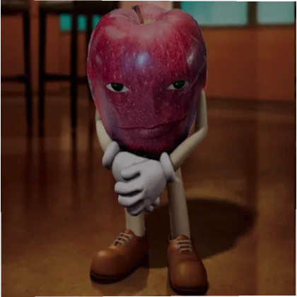 [⌛] freaky apple with a face meme box