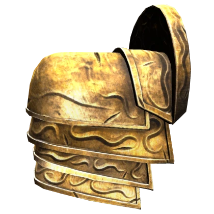 Gold Ornamental Knight Right Pauldron