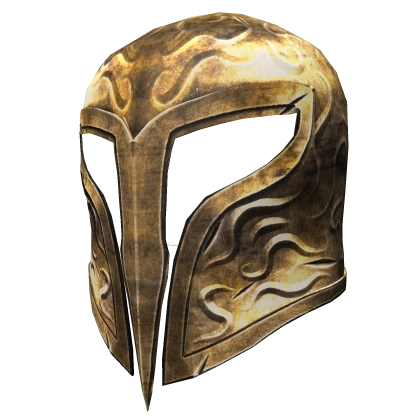 Gold Ornamental Knight Helmet