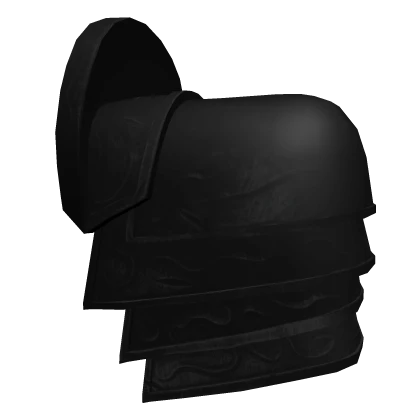 Black Ornamental Knight Right Pauldron