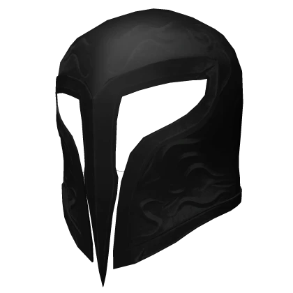 Black Ornamental Knight Helmet