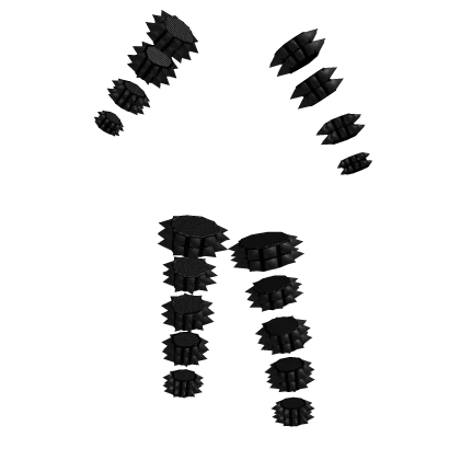 Black Full Body Spikes