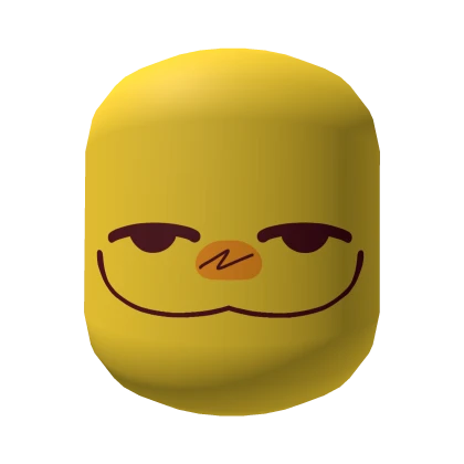 Chill Silly Noob Relaxed Pleased Face [Yellow]