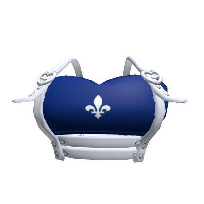 💗Chibi Doll - fleur de lis Top blue 