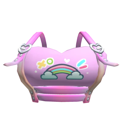 🎀Chibi Doll - Purple Rainbow Galactic Top
