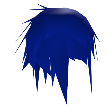 Ratty Low Poly Hair - Dark Blue