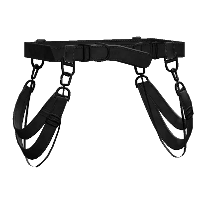 Black Elite Suspender Waist Straps V2