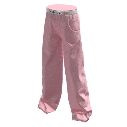 pink jeans