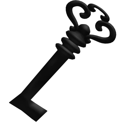 black key hairclip