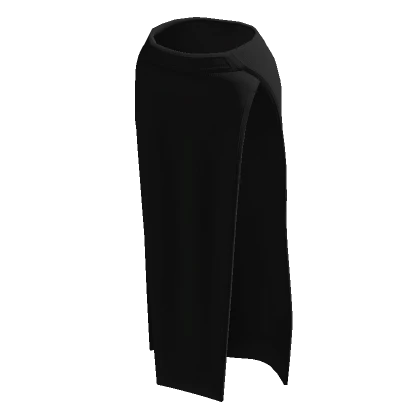 Lighter Black Side Slit Long Skirt