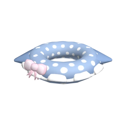 ୨♡୧ Preppy Kawaii Cute Blue Shark Waist Floaty
