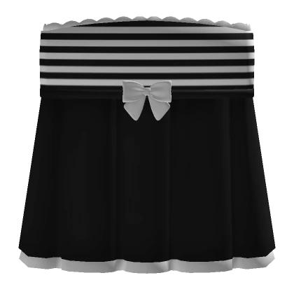 (black) striped ruffle dress with bow 3.0