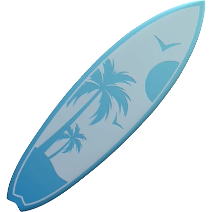 Blue Surfboard