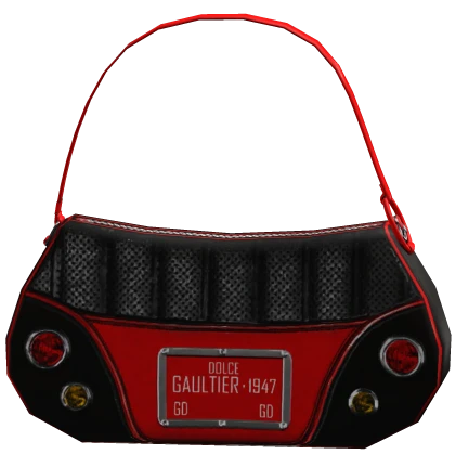 Vintage Cadillac 2000's Black & Red Handbag