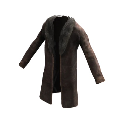 Leather Fur Coat Brown - MLSTRM