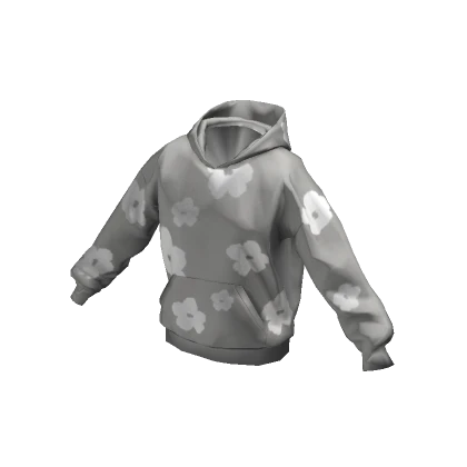  Grey Cotton Deni Hoodie 