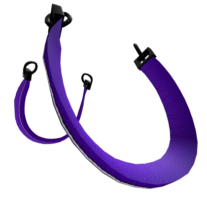 Waist Suspenders Purple Leather Straps Belt Y2K 1