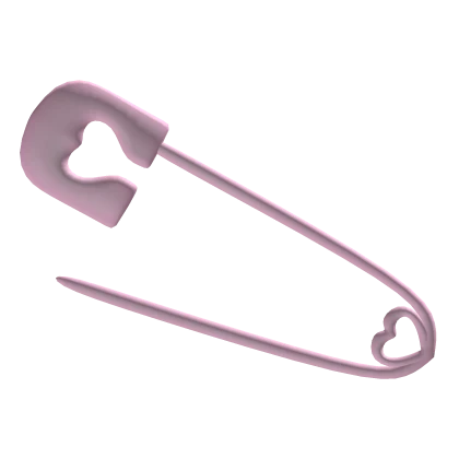 ♡ Cutesy Pink Safety Pin on top of head (Big) ♡