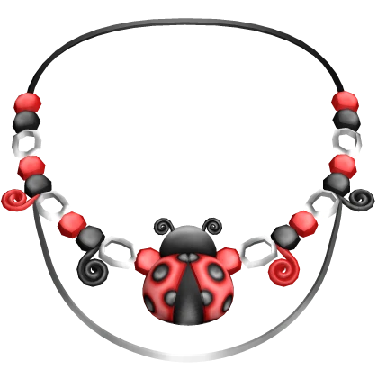 Ladybug Necklace - Red