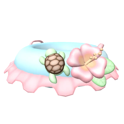 summer turtle floatie (blue)