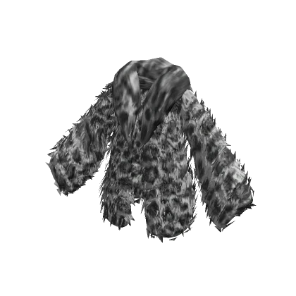 y2k ☆ snow leopard fur jacket 