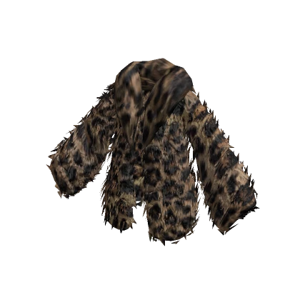 y2k ☆ leopard fur jacket