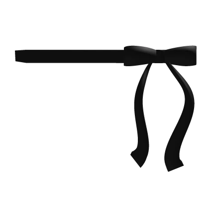 ♡ black sweet dainty waist ribbon (3.0)