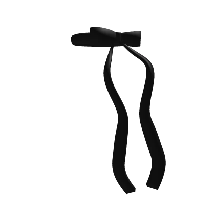 ♡ black sweet dainty long neck ribbon (3.0)