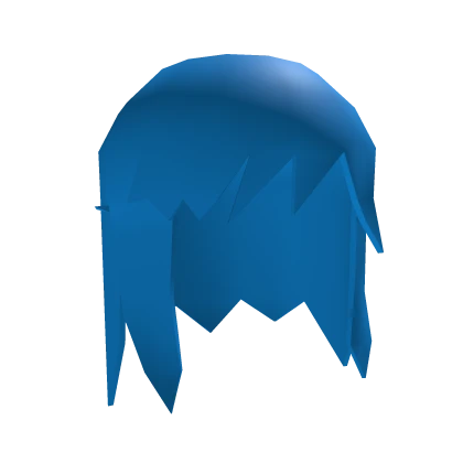 Low Poly Ayesha Hair - Light Blue