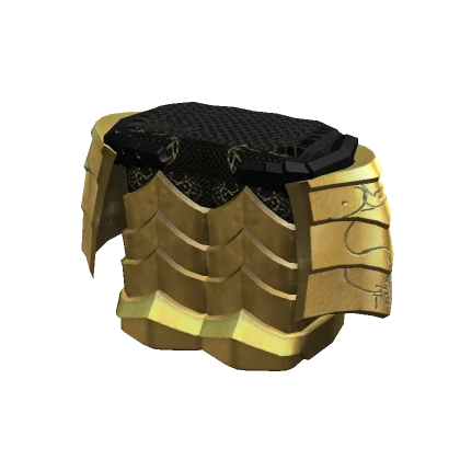 Gold and Black Doomspike Armor Leggings