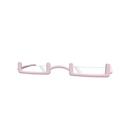 ୨୧: kawaii little pink square glasses