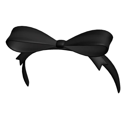 Cute black bow headband