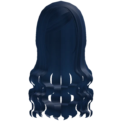 ☆ long sweet wavy hair dark blue