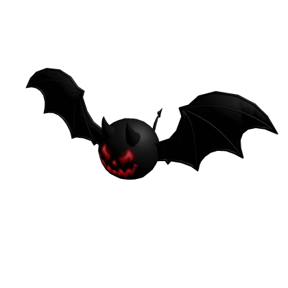 Bat Black Halloween Demon Pumpkin Red Vampire Cute
