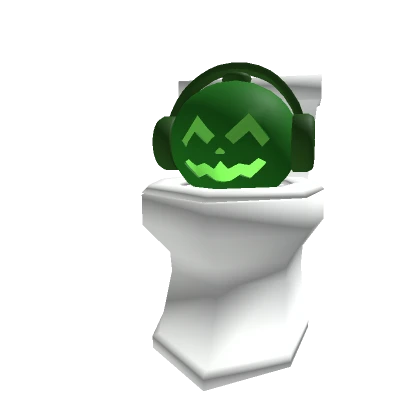  pumko in a toilet