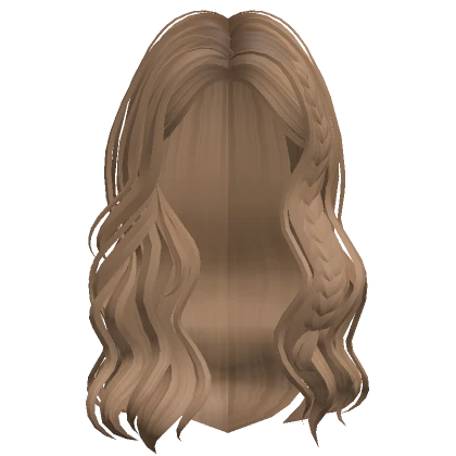 Summer Beach Braided Wavy Hair (Dark Blonde)