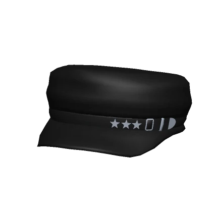 Y2K Star Cadet Cap Black