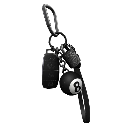 Emo 8 Ball Keychain 3.0