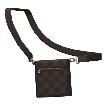 Brown Checker Designer Bag