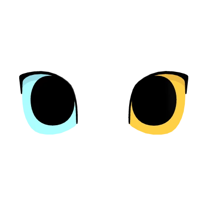 Big round neko eyes (Two tone)