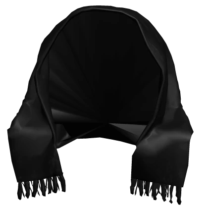 Dark Black Grunge Scarf