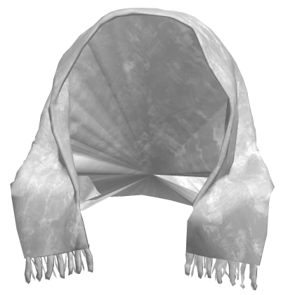 White Grunge Scarf