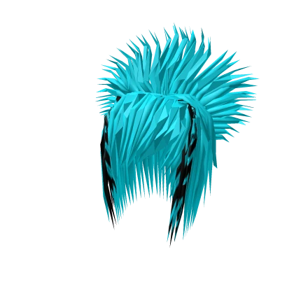 Scene Emo Hair Spikes (Cyan)