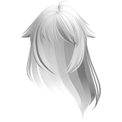 Flowy Anime Hair (White)