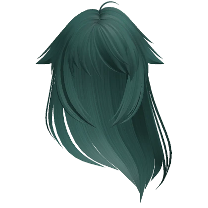 Flowy Anime Hair (Teal)