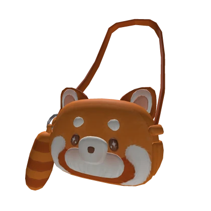 kawaii red panda crossbody bag