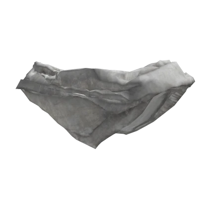 Distressed White Neck Scarf