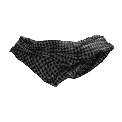 Houndstooth Distressed Neck Scarf