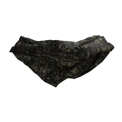 Camo Distressed Neck Scarf