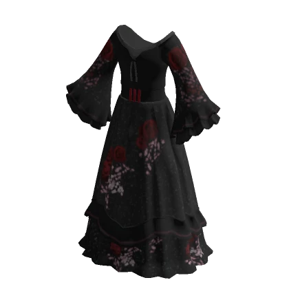 adidas Goth Floral Moon Maxi Dress